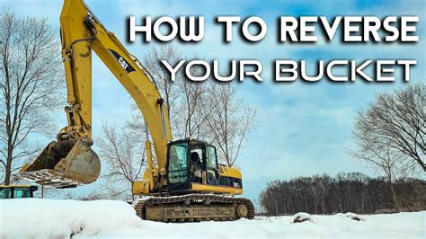 mini excavator reverse bucket|bobcat reverse bucket.